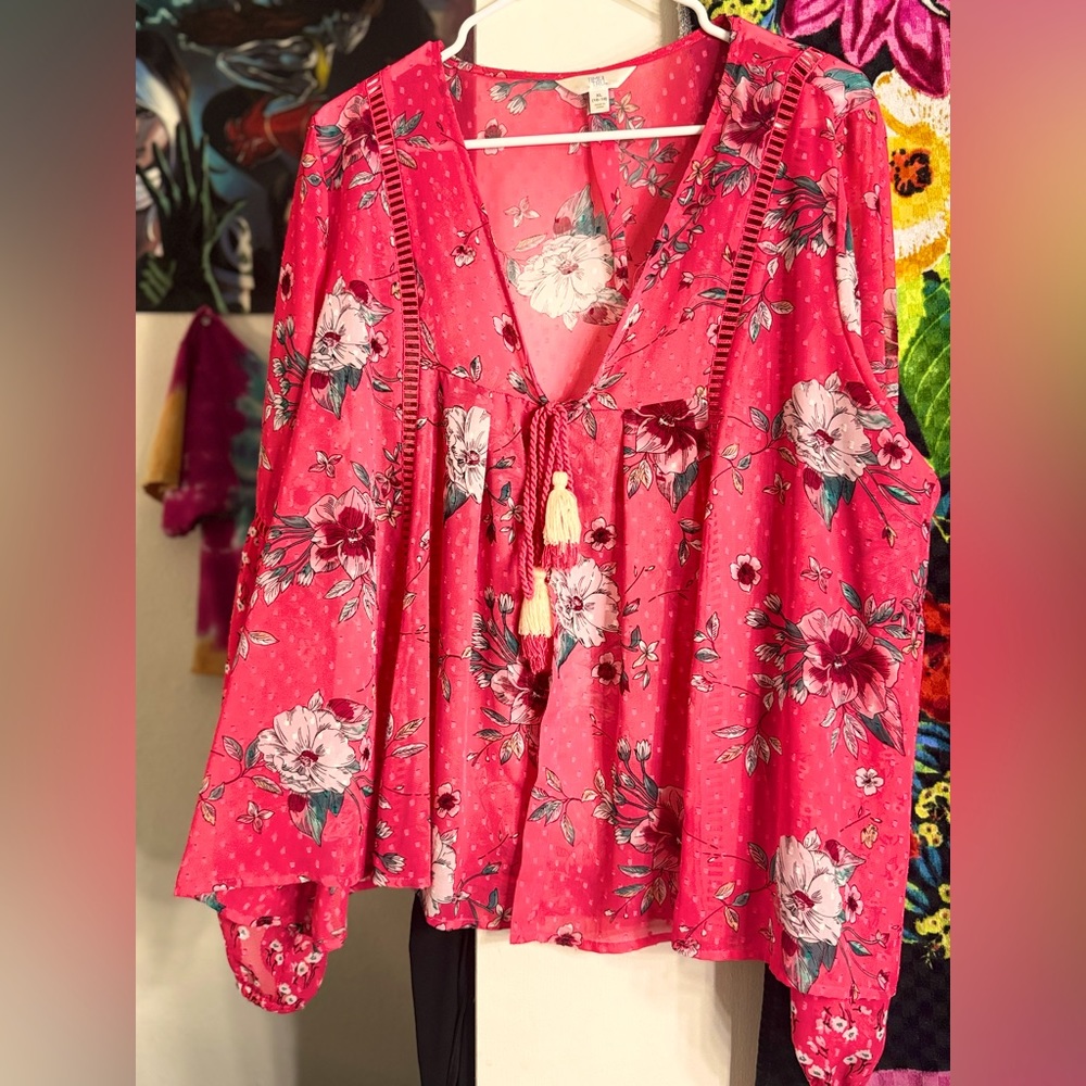 Pink blouse